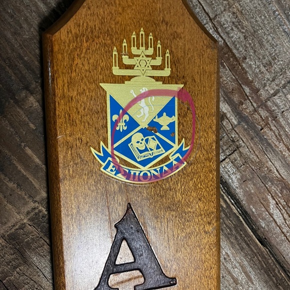University of Arizona Epsilon Alpha Chamber AEII 1986/88 wood paddle - Picture 5 of 5